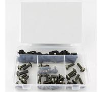 Accessoires décoratifs pour Motos Kit Complet De Boulons De Carénage pour Moto, Capot Complet, Vis De Carénage, Fixation De Rondelle, Écrous en Acier pour K1200GT 2003 - 2005(Titanium)