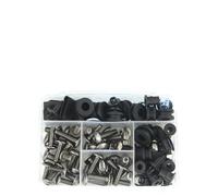 Accessoires décoratifs pour Motos Kit Complet De Boulons De Carénage pour Moto, Vis, Écrous, Clips De Carénage pour GTR1000 ZG1000 1986 - 2006(Titanium)