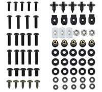 Accessoires décoratifs pour Motos Kit De Boulons De Carénage Complet pour Moto, Vis, Rondelle, Écrous De Vitesse, Clips De Fixation pour CBR 1000RR CBR1000RR 2008 2009 2010 2011(Noir)