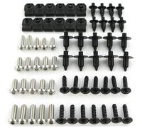 Accessoires décoratifs pour Motos Kit De Boulons De Carénage De Moto, Vis De Carrosserie, Clips en Acier, Écrous De Vitesse, Boulons De Couverture pour Y&amaha TMAX 530 TMAX530 2012 - 2019(Argent)