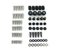 Accessoires décoratifs pour Motos Kit De Boulons De Carénage pour Moto, Ensemble Complet De Vis De Corps pour Suzuki RGV 250 VJ22 1991 - 1998(Argent)