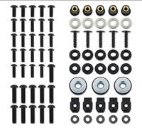 Accessoires décoratifs pour Motos Kit De Boulons De Carénage pour Moto, Ensemble Complet De Vis De Corps pour Suzuki RGV 250 VJ22 1991 - 1998(Noir)