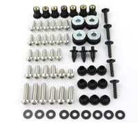 Accessoires décoratifs pour Motos Kit De Boulons De Carénage pour Moto, Ensemble Complet De Vis De Corps pour Suzuki GSXR 600 750 SRAD 1996 1997 1998 1999 2000(Argent)