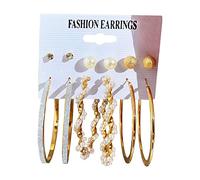 Accessoires Découvertes Fournitures Stockage Kits chaîne de Hoop Stud Drop pendle d'oreilles déclaration d'oreilles Paperclip pour les femmes filles Ensembles Pince Nettoyeur Fabrication (B, One Size)