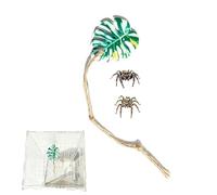 Accessoires D'Enclos Pour Araignée Sauteuse - Escalade Décorative Réaliste - Habitat D'Araignée Sauteuse Avec Corde D'Escalade - Pour L'Enrichissement L'Alimentation Et Le Jeu, Des Propriétaires D'Ani