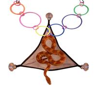 Accessoires d'escalade de serpent : accessoires pour hamacs de reptiles, anneaux coulissants, décoration naturaliste de l'enceinte | Amélioration de l'activité des serpents de maïs, lézards,