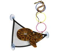 Accessoires d'escalade serpent - Jouet d'escalade pour reptiles pour enrichir le hamac et le lézard | Sans danger avec des jouets suspendus, reptiles pour jouer se reposer et explorer, anneaux pour