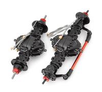 Accessoires D'Essieu Rc Compatible Avec Tamiya Pièces De Camion De Remorquage De Tracteur CNC Essieu Avant Arrière En Métal Essieu Différentiel Moyen Engrenage Intégré Voiture RC 1/14(Rear Front Axle)