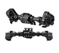 Accessoires D'Essieu Rc Compatible Avec Traxxas Pour TRX-4 Pour Defender Pour Bronco G500 Pièces De Mise À Niveau Pour Chenilles RC 1/10 : Boîtier D'essieu Avant Et Arrière En Aluminium(Black)