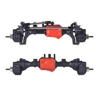 Accessoires D'Essieu Rc Compatible avec Traxxas pour TRX4 1/10 RC pour Rock Crawler Car, Pièces De Rechange Et De Mise À Niveau, Essieux De Portail Avant Et Arrière en Métal(Front and Rear)