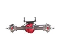 Accessoires D'Essieu Rc pour Axial SCX10 D90 Alliage D'aluminium CNC Essieu Avant Arrière avec Base Servo 1/10 RC pour Pièces Mise À Niveau Voiture pour Rock Crawler(Gray,Front Axle)