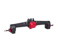 Accessoires D'Essieu Rc Pour SCX10 III AR45P 1/10 RC Crawler Car Offset Portal Axle Avec Transmission À Vitesse Constante Deux Supports Servo Tige De Direction Pour(Black,Rear axle)