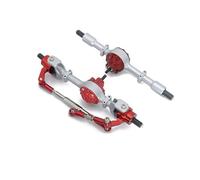 Accessoires D'Essieu Rc Pour WPL C14 C24 B14 B24 B16 B36 D12 Voiture RC Essieux Avant Et Arrière Métal Accessoires Pour Voiture Télécommandée Noir Rouge Argent(Silver axle)