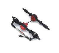 Accessoires D'Essieu Rc Pour WPL C14 C24 B14 B24 B16 B36 D12 Voiture RC Essieux Avant Et Arrière Métal Accessoires Pour Voiture Télécommandée Noir Rouge Argent(Black axle)
