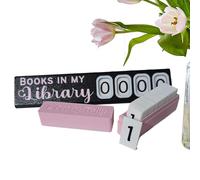 Accessoires d'étagère - Décoration de comptoir - Décoration de comptage de livres dans ma bibliothèque pour l'école, l'étude, la bibliothèque, le salon, l'appartement, le dortoir, la maison, les
