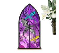 Accessoires d'étagère fantaisie - Décoration de fenêtre en forme de dragon médiéval - Décoration de fenêtre médiévale pour maison, chambre, fête, bibliothèque, salle d'étude, bibliothèque, étagère de