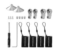 Accessoires d'extension 70-90 mm * 4, carte - clé NFC * 4, ventouse * 2, vis de rechange * 4, vis de boîtier de batterie * 3, vis cruciforme * 1, tournevis à 6 coins * 1