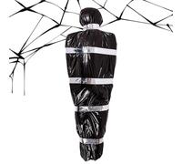Accessoires d'Halloween | Accessoire de corps de cadavre d'Halloween, faux cadavre dans un sac, accessoires effrayants pour extérieur et intérieur, maisons hantées, cimetière, cour