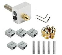 Accessoires d'imprimante 17 pièces/Ensemble Blocs Chauffants de Tube de Gorge d'extrudeuse compatibles avec Tous Les 1.75mm pour imprimantes 3D