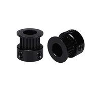 Accessoires d'imprimante 2 pièces Accessoires d'imprimante 3D poulie poulie synchrone poulie de Courroie de Transmission 6mm (Color : Black)