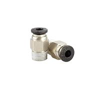 Accessoires d'imprimante 2 pièces Connecteur pneumatique PC4-01 1.75mm 3mm Tube PTFE Raccord rapide Entrée d'alimentation pour raccords J-Head Reprap Hotend s'adapte à l'imprimante 3D Accessoires d'im