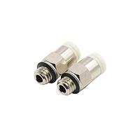 Accessoires d'imprimante 2 pièces raccords pneumatiques connecteur Air Droit imprimantes 3D pièces cuivre pour extrudeuse V6 Bowden 4 2mm Filament PTFE pièce de Tube M6 pièces d'imprimante 3D