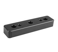 Accessoires d'imprimante Bloc en Aluminium Durable Noir Bloc de Fixation de Gorge d'extrudeuse à Trois Buses pour pièces d'imprimante 3D Accessoires Composants d'extrudeuses