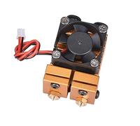 Accessoires d'imprimante Chimera Extruder V6 Double Buse 2 en 2 Out Double Tête Impression Hotend Kit Imprimante 3D Double Extrudeuse Filament 1,75 MM Extrusion De 0,4 MM (Size : Golden)