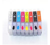 Accessoires d'imprimante Compatible avec la cartouche d'encre d'imprimante Epson Stylus R2000 pour compatible avec la boîte d'encre rechargeable Epson T1590-T1599 avec puce ARC 8 couleurs * 15 ml