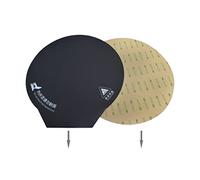 Accessoires d'imprimante compatibles avec Autocollant rond magnétique pour lit chauffant 200/220/240 mm Ruban adhésif pour plaque de construction Noir Surface en papier pour lit d'impression Plaque fl