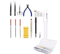 Accessoires d'imprimante DIY 3D Imprimante Kit Complet d'outils de Ponceuse avec Pince à épiler + Mini Ciseaux pour Nettoyer Le Filament de buse