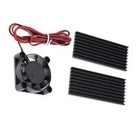 Accessoires d'imprimante Mini ventilateur de refroidissement 24 V Refroidisseur silencieux et CPU Dissipateurs thermiques Pad Carte graphique Kit adaptateur vidéo pour électronique, ordinateur PC, ext