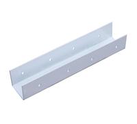 Accessoires D'installation de Clôtures en Bois Traité, Pieds en Fer À Angle Droit, Supports de Fixation for Poteaux de Clôture, Raccords de Liaison, Noir, Blanc(White,1PC_CONNECTOR)