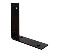 Accessoires D'installation de Clôtures en Bois Traité, Pieds en Fer À Angle Droit, Supports de Fixation for Poteaux de Clôture, Raccords de Liaison, Noir, Blanc(Black,1PC_RIGHT ANGLE)