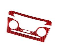 Accessoires D'intérieur Accessoire 4 Pièces Rouge En Fiber Carbone Voiture Intérieur Console CD AC Panneau Couverture Garniture Autocollant Décoratif Pour Dodge Pour Charger 2011-2014