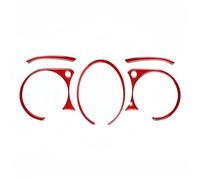 Accessoires D'intérieur Accessoire Autocollant Couverture Cadre Compteur Vitesse Tableau Bord Voiture En Fiber Carbone Accessoire Décoration Pour Nissan 370Z Z34 2009 - 2022(Rouge)