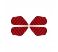 Accessoires D'intérieur Accessoire Autocollant Décoratif Carbone Poignée Porte Intérieure Voiture 4 Pièces Garniture Bol Accessoires Voiture Pour Civic 10e Génération 2016 - 2019(Rouge)