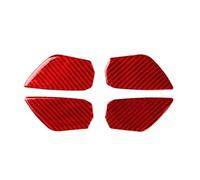 Accessoires D'intérieur Accessoire Autocollant Décoratif Poignée Porte Intérieure Voiture 4 Pièces Garniture Bol Accessoires Voiture Pour Civic 10e Génération 2016 - 2019(Rouge)