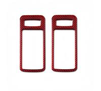 Accessoires D'intérieur Accessoire Pour Ford Pour Mustang 2009-2014 Poignée Porte Intérieure Voiture En Fibre Carbone Cadre Protection Garniture Autocollant Accessoires Voiture(Rouge)
