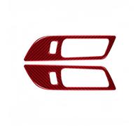 Accessoires D'intérieur Accessoire Pour Ford Pour Mustang 2015-2020 En Fibre Carbone Poignée Porte Intérieure Voiture Cadre Couverture Garniture Protection Autocollants Accessoire(Rouge)