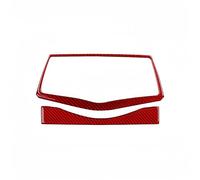 Accessoires D'intérieur Accessoire Pour Nissan 370Z 2009-2022 Panneau Navigation Intérieur Voiture En Fibre Carbone Décoration Couverture Protection Garniture Autocollant(Rouge)