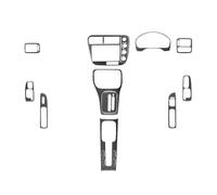 Accessoires D'intérieur Autocollant D'accessoires D'intérieur Voiture Couverture Panneau Commande Lève-vitre En Fiber Carbone Véritable Pour Civic 1996 1-2000(A Full Set RHD)