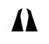 Accessoires d'intérieur et d'extérieur de voiture compatibles avec Infiniti FX 2009-2013 QX70 14+ (garniture de colonne C (2 pièces)