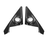 Accessoires D'intérieur Garniture Couverture Pilier En Fiber Carbone ABS 2 Pièces Intérieur Porte Avant Fenêtre Haut-parleur Accessoires Voiture Pour Civic 2016 - 2019 10e Voiture L'intérieur