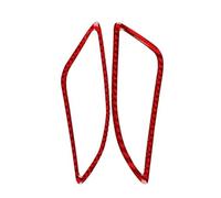 Accessoires D'intérieur Garniture Tableau Bord Sortie D'air De Voiture Autocollant En Fibre De Carbone Souple Véritable Pour Seat Pour Leon 2013-2020(For LHD Red Carbon)