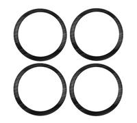 Accessoires D'intérieur Panneau Audio Haut-parleur Porte Voiture Autocollant Garniture Circulaire Pour Nissan For Kicks 2017-2023 En Acier Inoxydable 4 Pièces Intérieur Automobile(Noir)