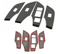 Accessoires d'intérieur pour fenêtre, panneau de verre, accoudoir, interrupteur autocollant, garniture aspect carbone, pour Toyota, pour RAV4, Xa50 2019 2020 (couleur) (BK pas cher)