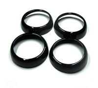 Accessoires D'intérieur Pour Mercedes Pour Smart 453 Pour Fortwo Pour Forfour Tableau Bord Intérieur Sortie D'air Décoration Couverture Coque Protection Autocollants Intérieurs Voiture(Noir)