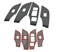 Accessoires d'intérieur pour panneau de verre de fenêtre, accoudoir, interrupteur, garniture aspect carbone, pour Toyota, pour RAV4, Xa50 2019 2020 (couleur)