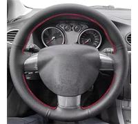 Accessoires D'intérieur Voiture Couverture Volant À 3 Rayons pour Ford pour Focus 2 2005 - 2011 Toute la Saison(Blue Thread)